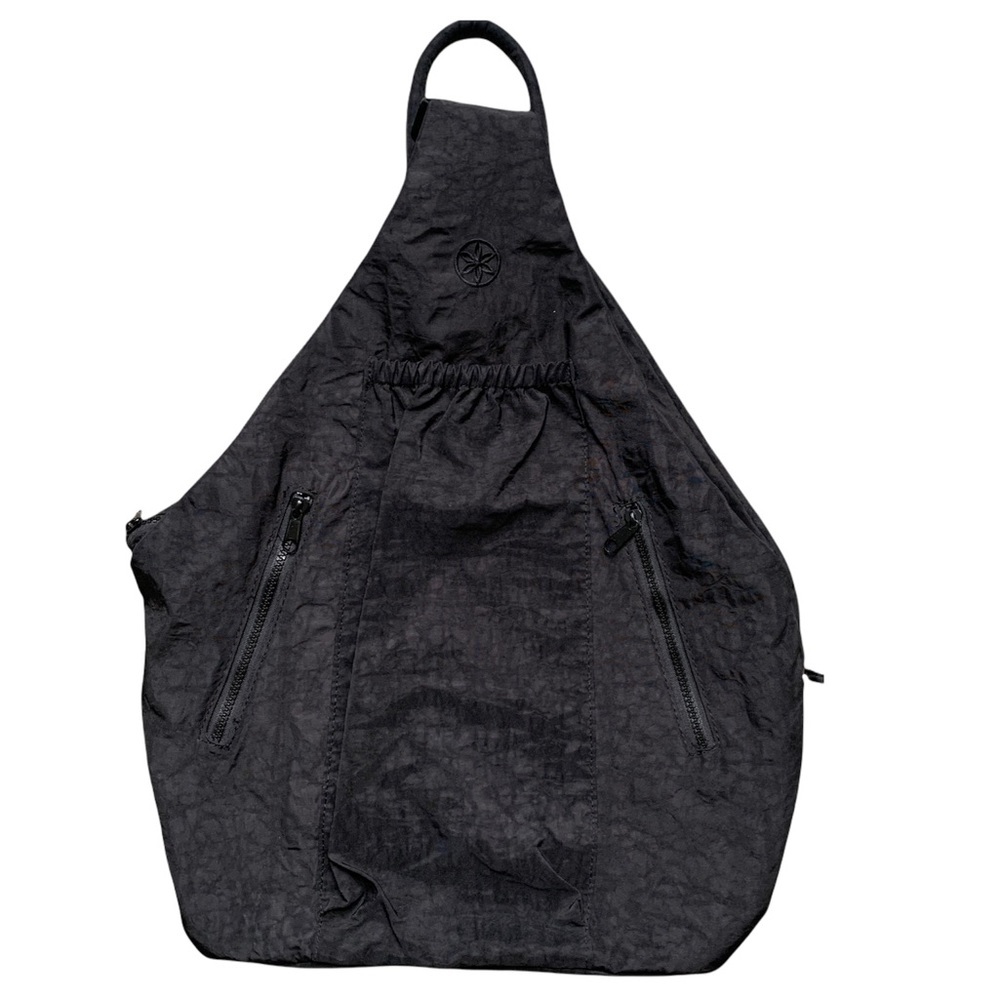 GAIAM Yoga Mat Gym Bag Sling Backpack Black